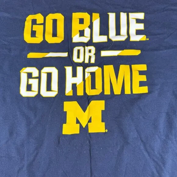 Michigan Wolverines T Shirt Fanatics "Go Blue or Go Home" Men's 3XL Short Sleeve - Picture 2 of 6